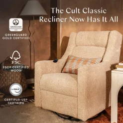Kiwi Deluxe Power Recliner and Swivel Glider with Heat and Massage