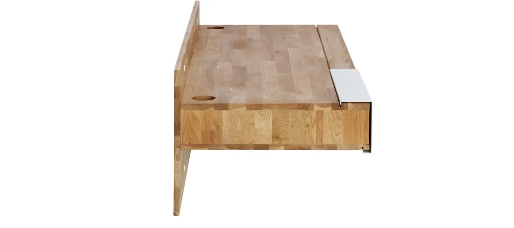 LAXSeries Wall Mounted Desk Walnut