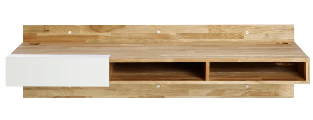 LAXSeries Wall Mounted Desk Walnut