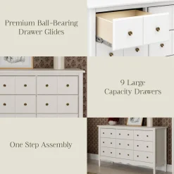 Liberty 9-Drawer Assembled Dresser