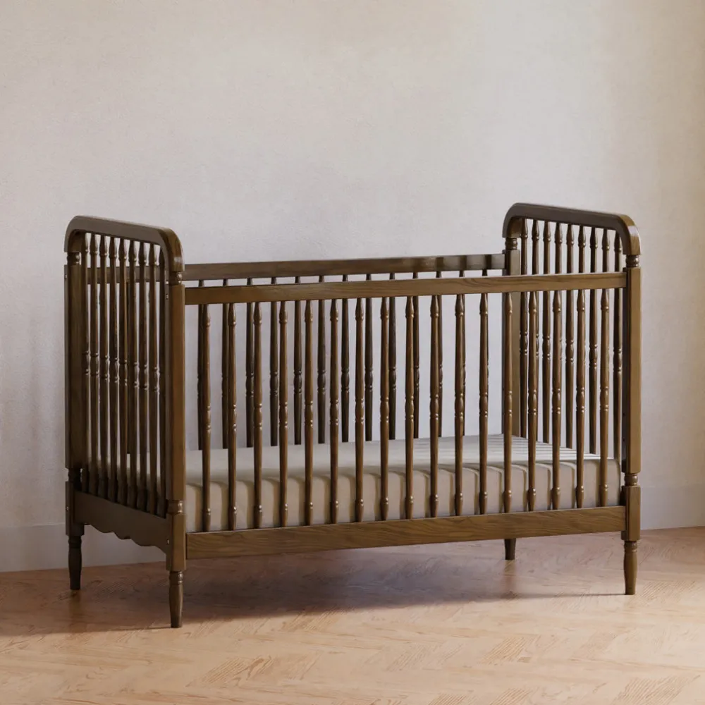 Liberty 3-in-1 Convertible Spindle Crib + Toddler Bed Conversion Kit
