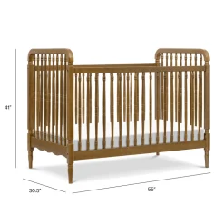 Liberty 3-in-1 Convertible Spindle Crib + Toddler Bed Conversion Kit