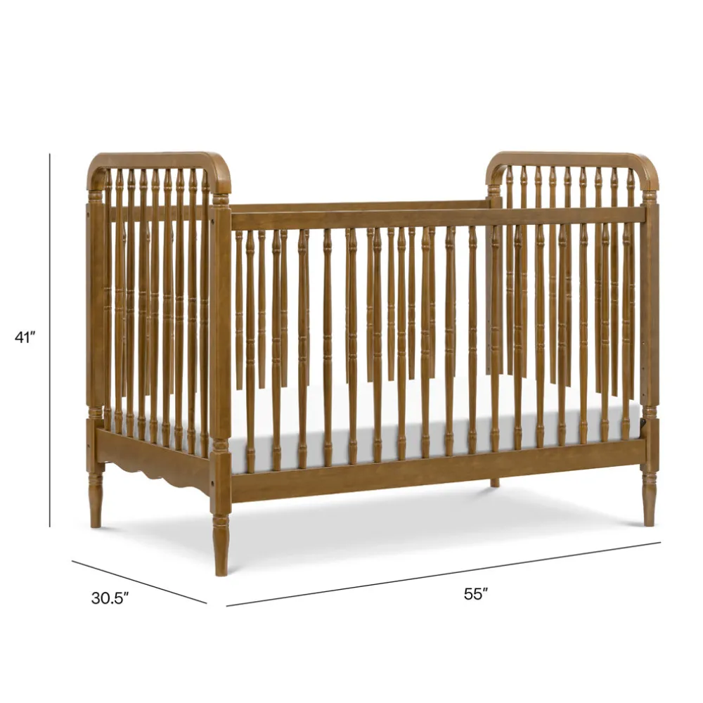 Liberty 3-in-1 Convertible Spindle Crib + Toddler Bed Conversion Kit