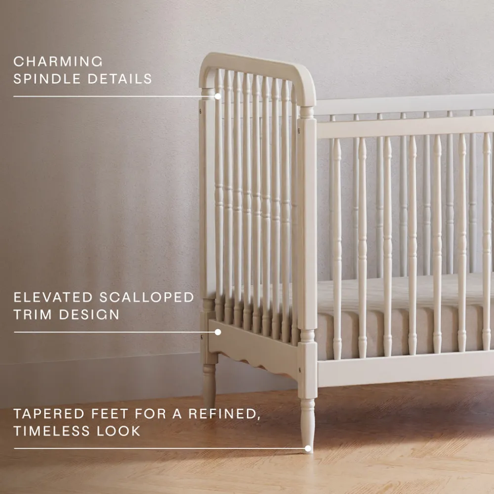 Liberty 3-in-1 Convertible Spindle Crib + Toddler Bed Conversion Kit