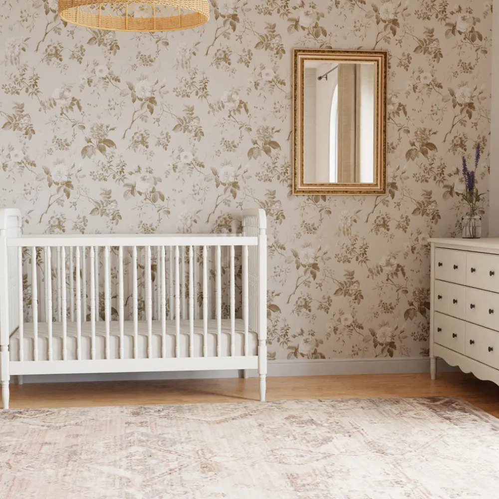 Liberty 3-in-1 Convertible Spindle Crib + Toddler Bed Conversion Kit