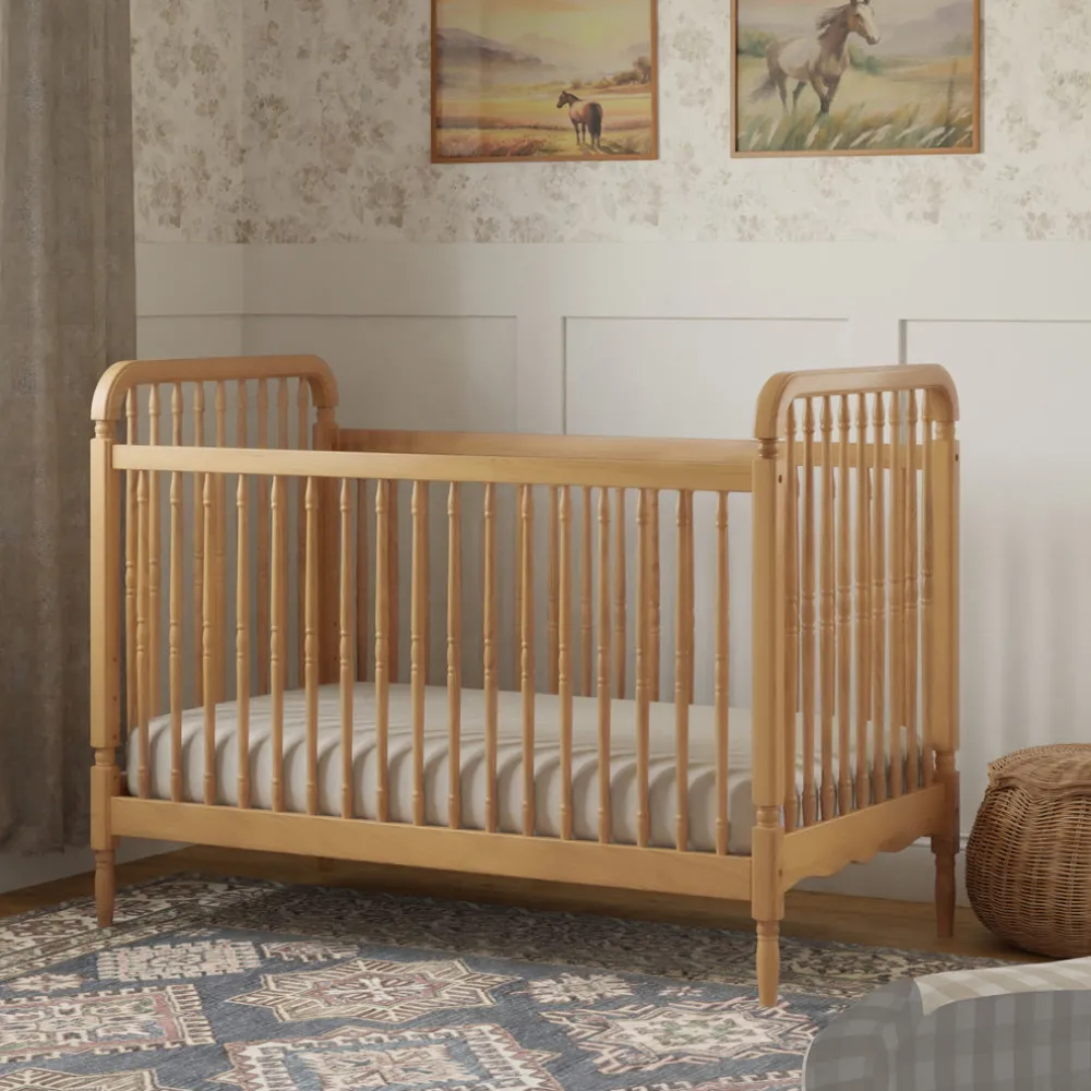 Liberty 3-in-1 Convertible Spindle Crib + Toddler Bed Conversion Kit
