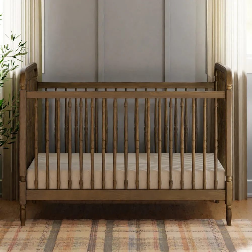 Liberty 3-in-1 Convertible Spindle Crib + Toddler Bed Conversion Kit