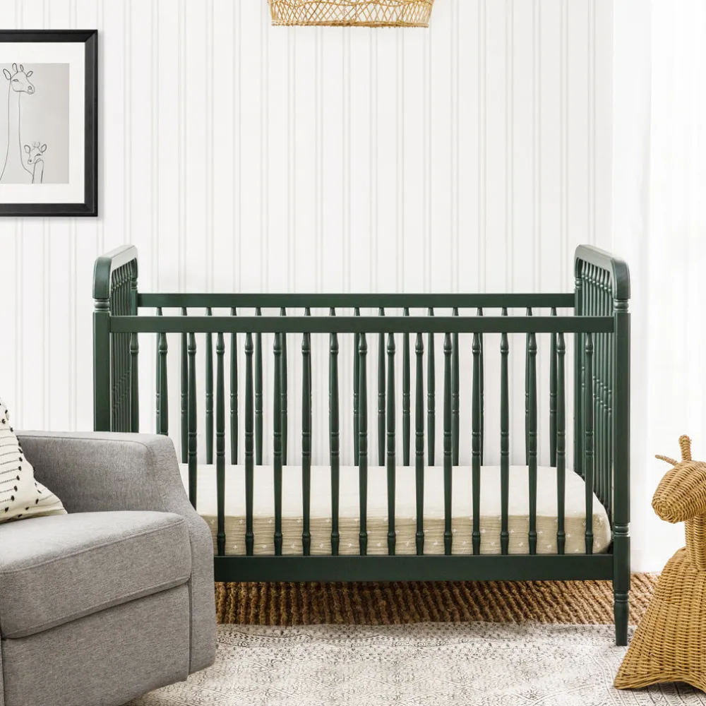 Liberty 3-in-1 Convertible Spindle Crib + Toddler Bed Conversion Kit