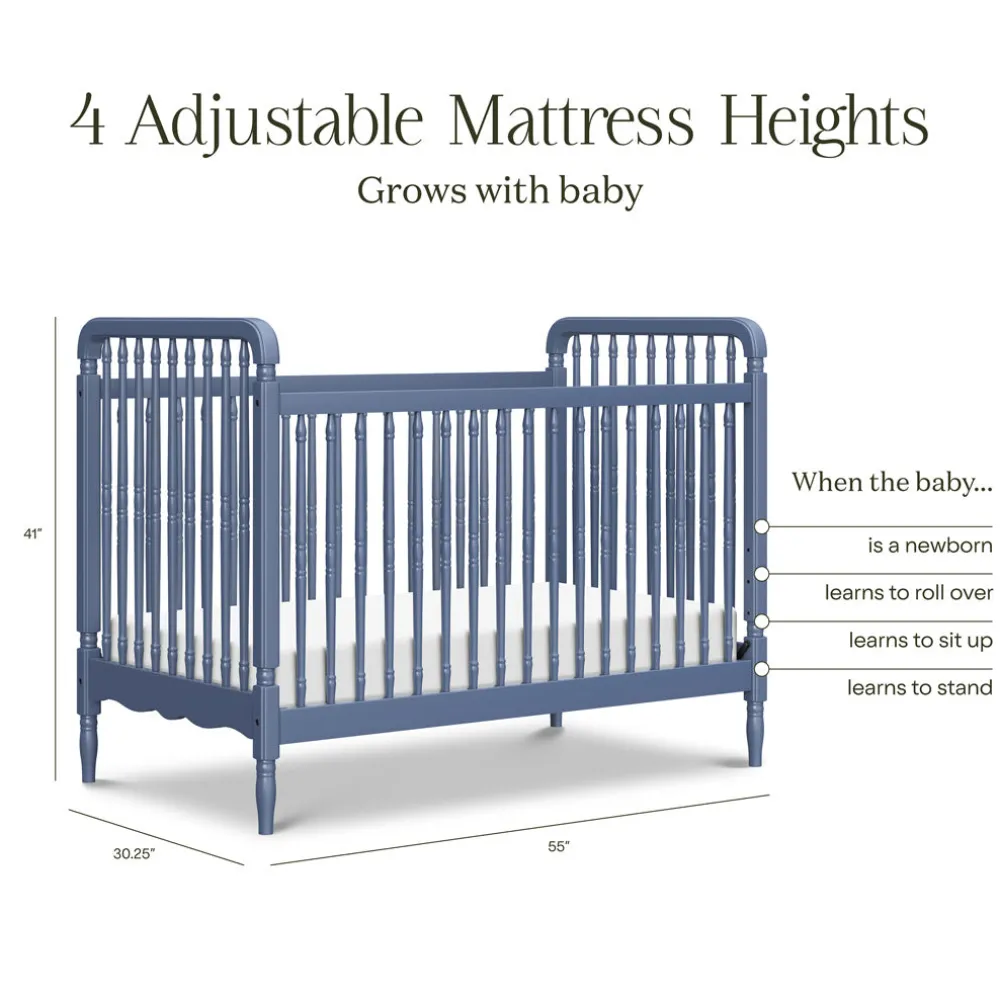 Liberty 3-in-1 Convertible Spindle Crib + Toddler Bed Conversion Kit