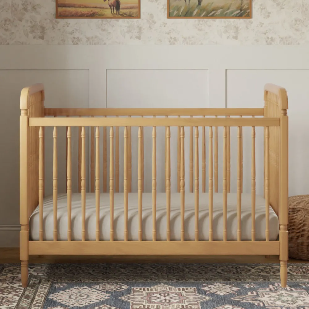 Liberty 3-in-1 Convertible Spindle Crib + Toddler Bed Conversion Kit