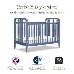 Liberty 3-in-1 Convertible Spindle Crib + Toddler Bed Conversion Kit