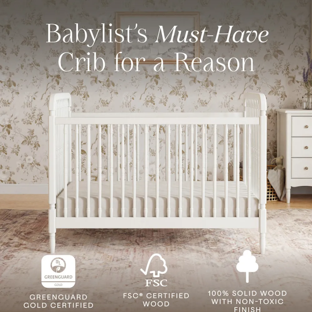 Liberty 3-in-1 Convertible Spindle Crib + Toddler Bed Conversion Kit