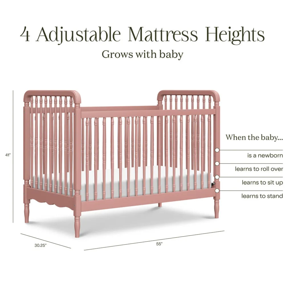 Liberty 3-in-1 Convertible Spindle Crib + Toddler Bed Conversion Kit