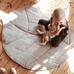 Linen Leaf Mat