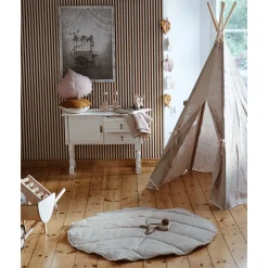 Linen Leaf Mat