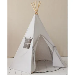 Linen Teepee Tent and Mat Set