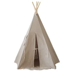 Linen Teepee Tent and Mat Set
