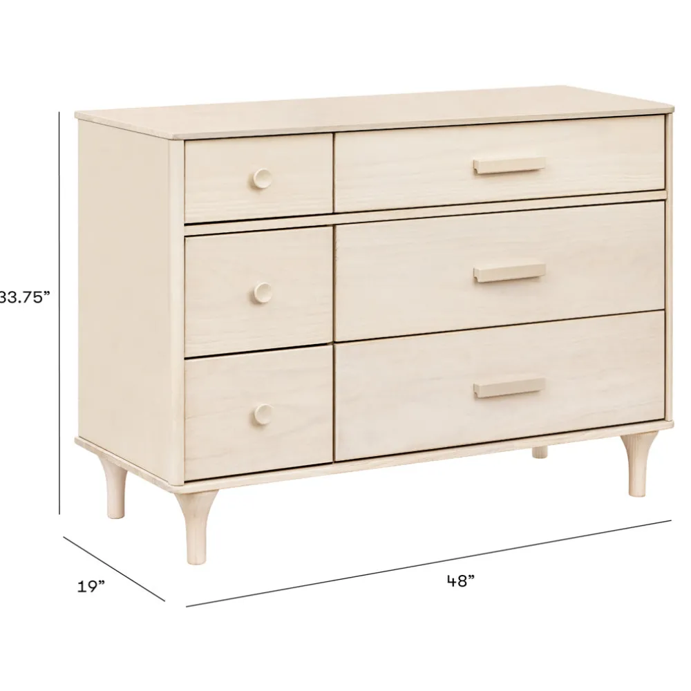 Lolly 6-Drawer Assembled Dresser (48")