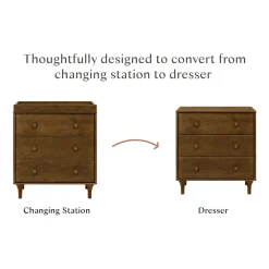 Lolly 3-Drawer Compact Changer Dresser with Removable Changing Tray (34