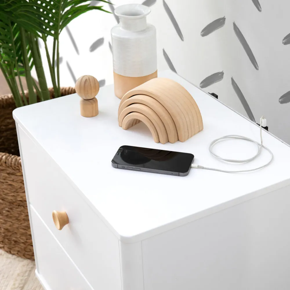Lolly Nightstand With USB Port
