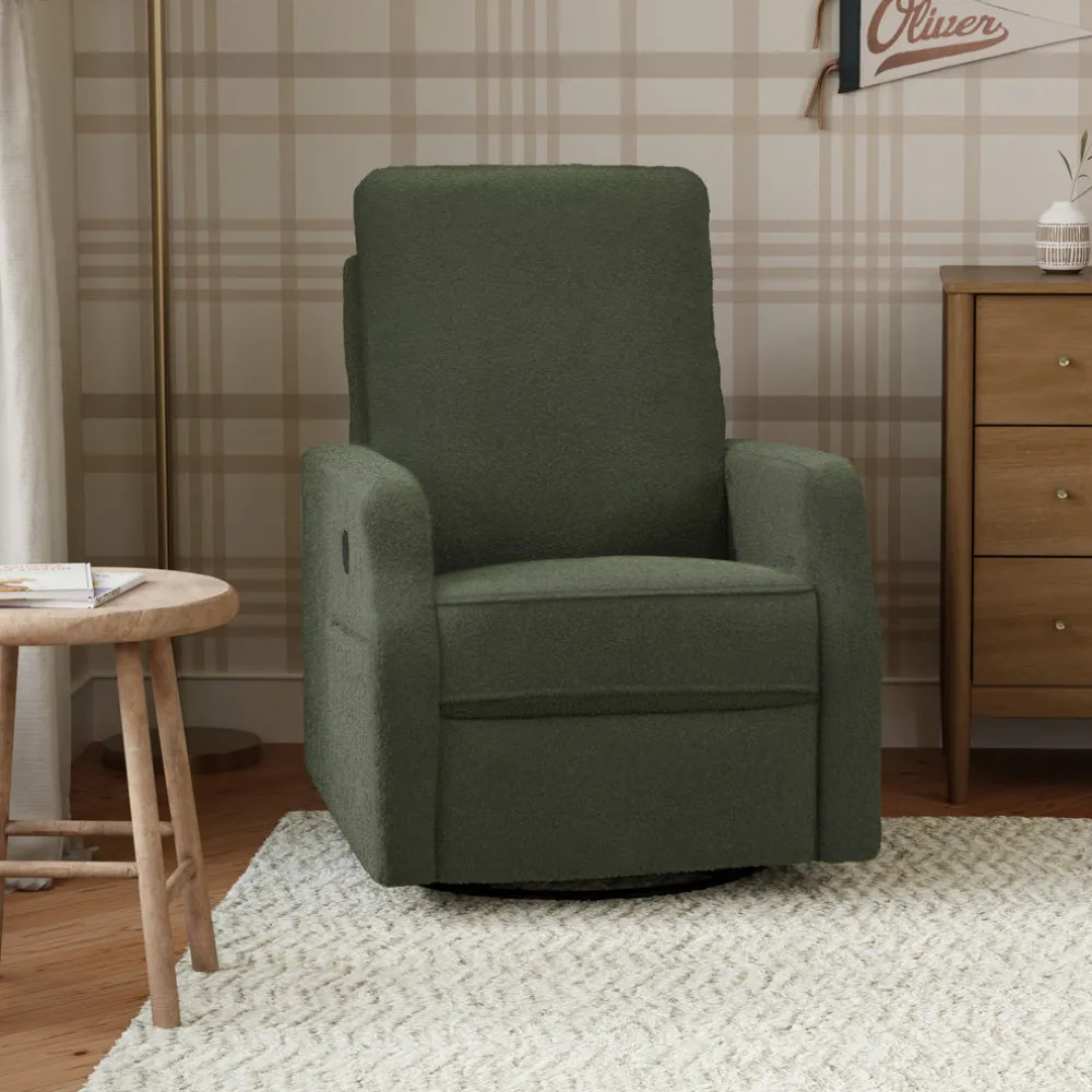 Lucas Pillowback Swivel Recliner