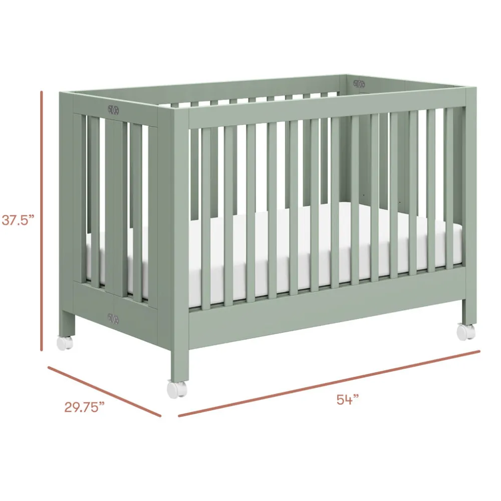 Maki Portable Folding Crib + Conversion Kit