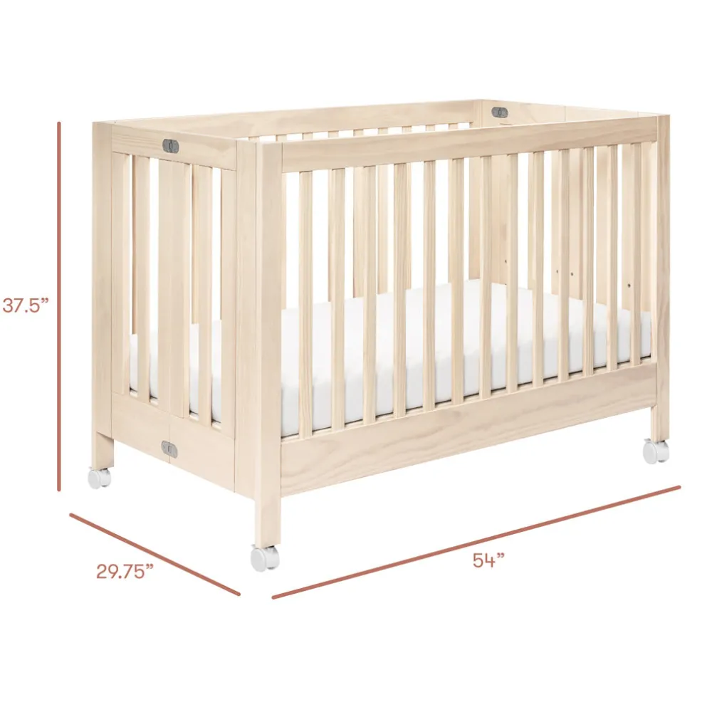 Maki Portable Folding Crib + Conversion Kit