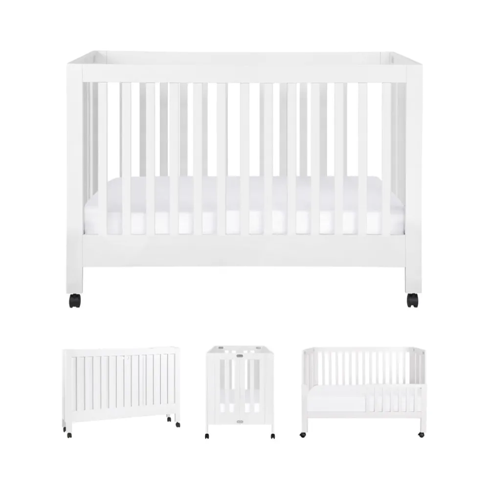 Maki Portable Folding Crib + Conversion Kit
