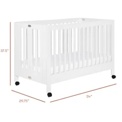 Maki Portable Folding Crib + Conversion Kit