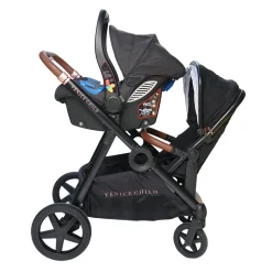 Maverick Single to Double Stroller With Toddler Seat