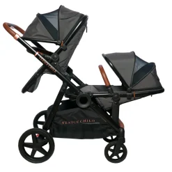 Maverick Single to Double Stroller With Two Toddler Seats