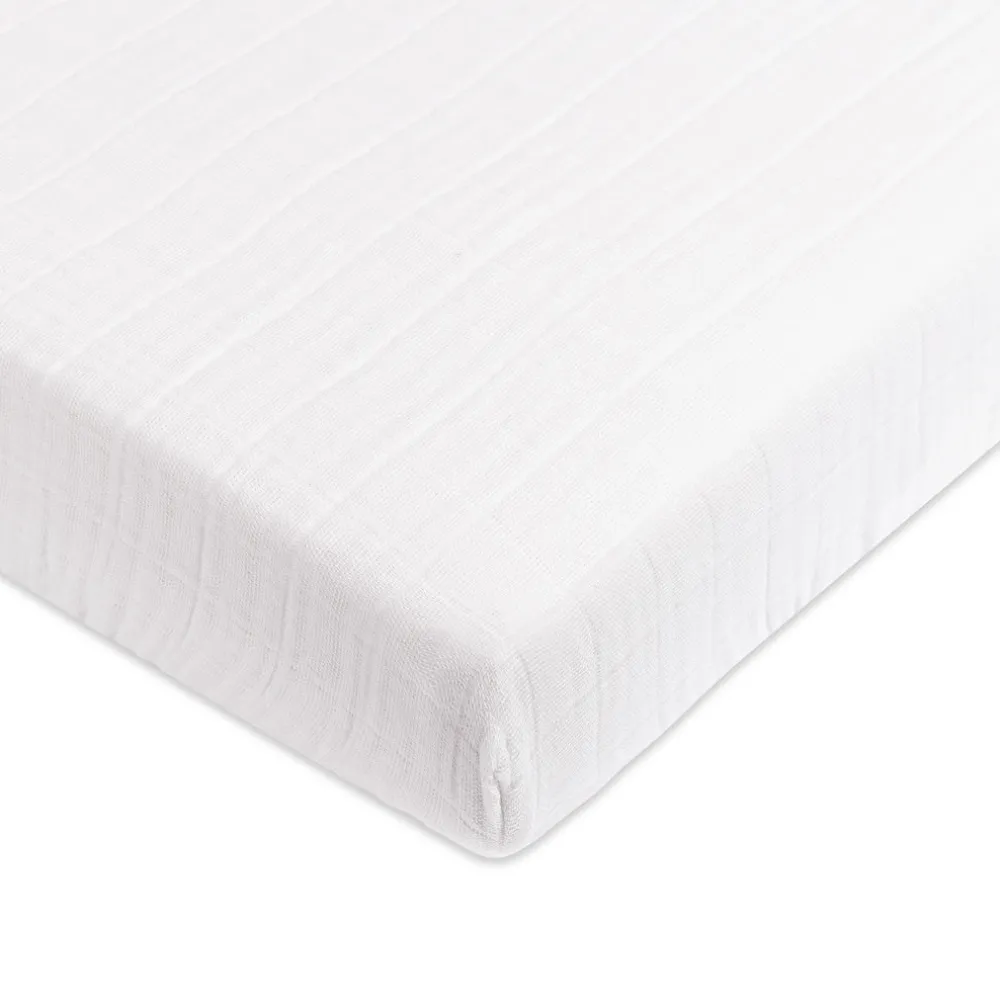 Mini Crib Sheet In GOTS Certified Organic Muslin Cotton