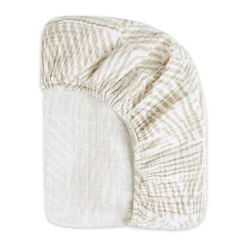 Mini Crib Sheet In GOTS Certified Organic Muslin Cotton