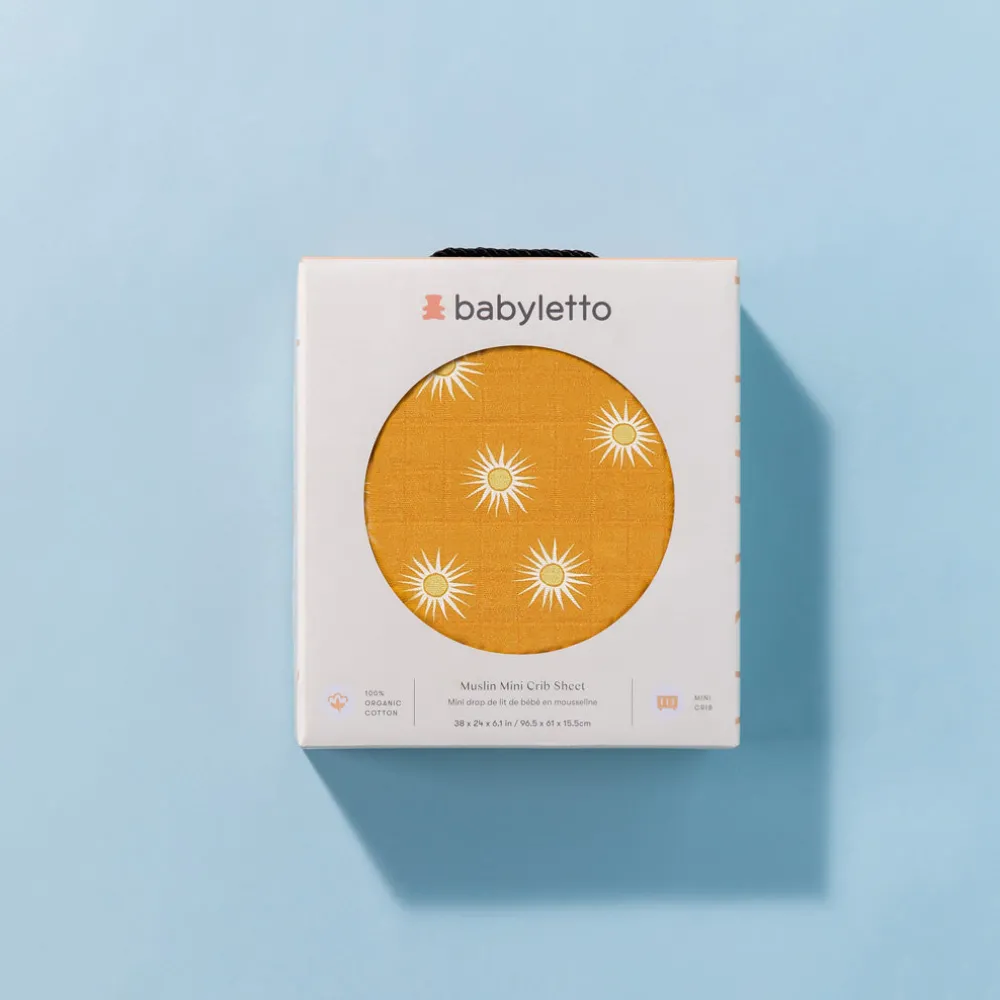 Mini Crib Sheet In GOTS Certified Organic Muslin Cotton