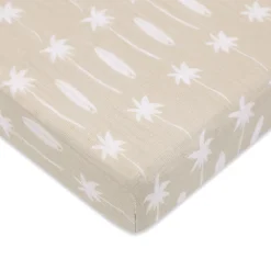 Mini Crib Sheet In GOTS Certified Organic Muslin Cotton