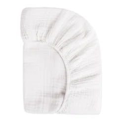 Mini Crib Sheet In GOTS Certified Organic Muslin Cotton