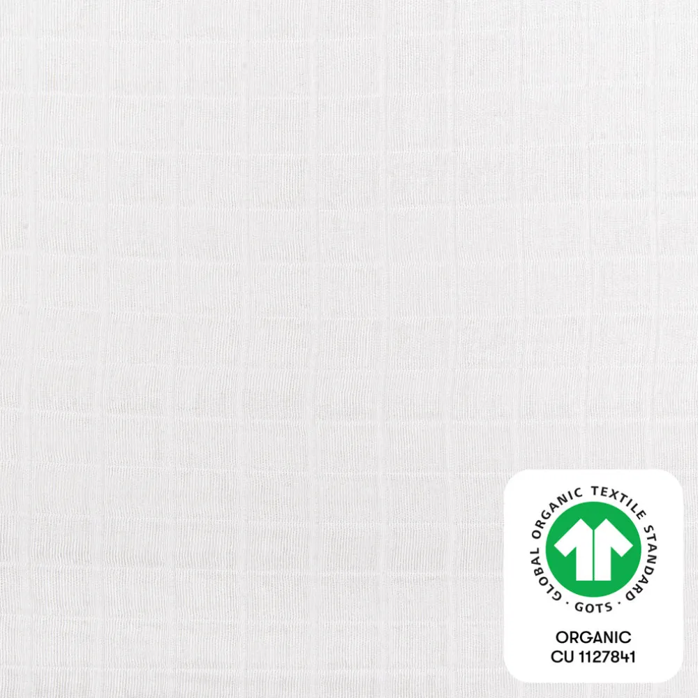 Mini Crib Sheet In GOTS Certified Organic Muslin Cotton