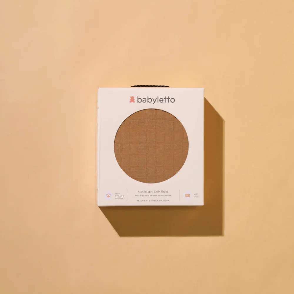 Mini Crib Sheet In GOTS Certified Organic Muslin Cotton