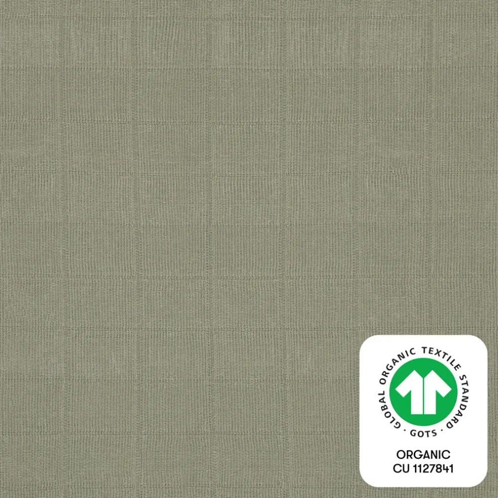 Mini Crib Sheet In GOTS Certified Organic Muslin Cotton