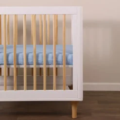 Mini Crib Sheet In GOTS Certified Organic Muslin Cotton