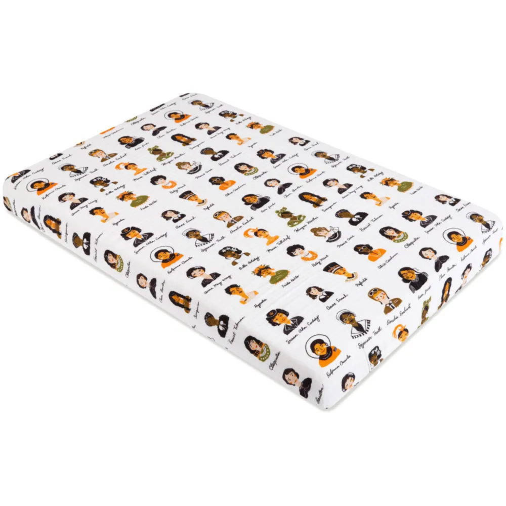 Mini Crib Sheet In GOTS Certified Organic Muslin Cotton