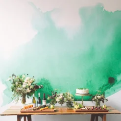 Minimalistic Watercolor Mural