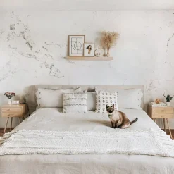 Modern Grey & White Marble Wallpaper