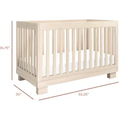 Modo 3-in-1 Convertible Crib with Toddler Bed Conversion Kit