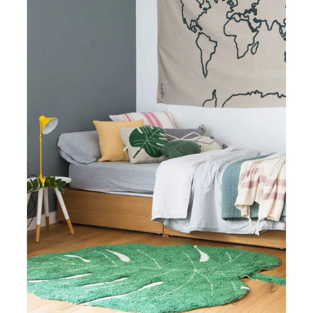 Monstera Leaf Washable Rug