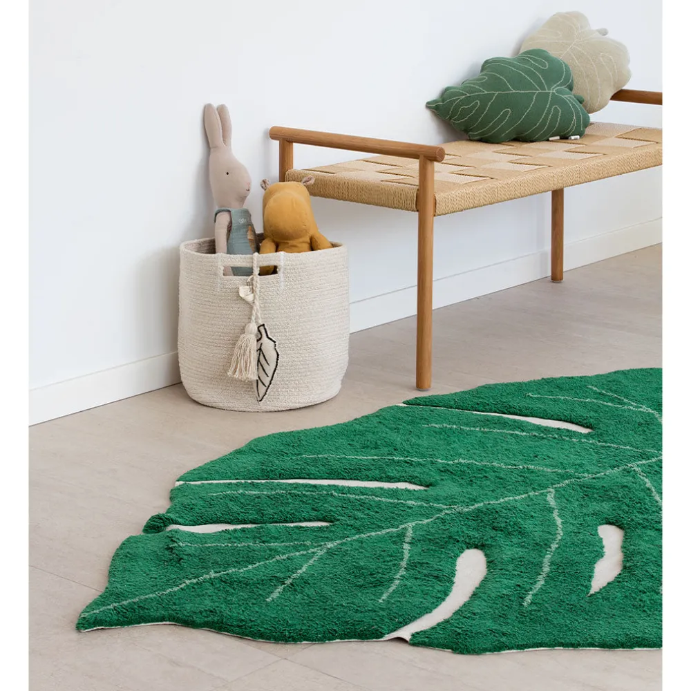 Monstera Leaf Washable Rug