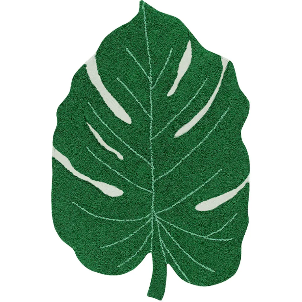 Monstera Leaf Washable Rug