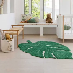 Monstera Leaf Washable Rug
