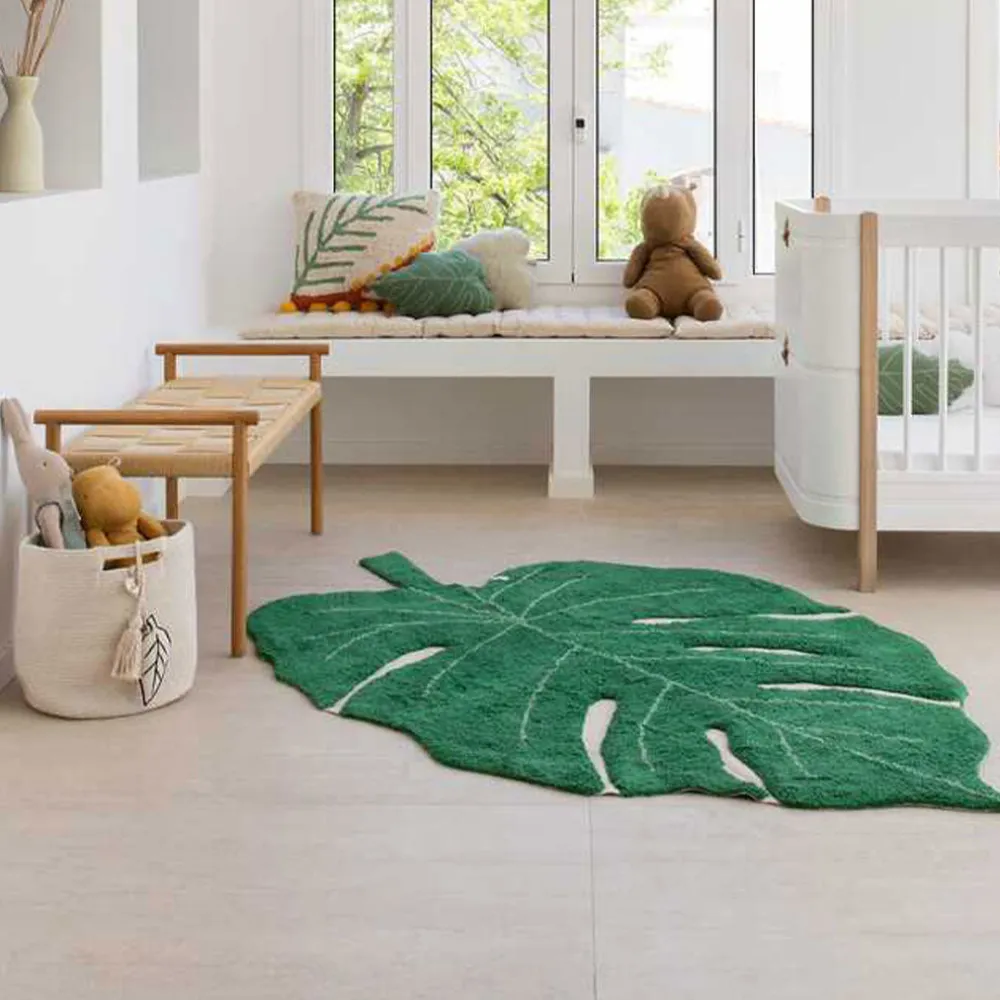 Monstera Leaf Washable Rug