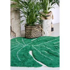 Monstera Leaf Washable Rug